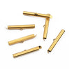 Stainless Steel Electroplated Sliding Buckle Belt Cover Connecting Pipe Sliding Pipe Clip Earrings Diy Accessories