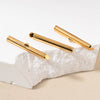 Stainless Steel Electroplated Sliding Buckle Belt Cover Connecting Pipe Sliding Pipe Clip Earrings Diy Accessories