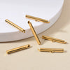 Stainless Steel Electroplated Sliding Buckle Belt Cover Connecting Pipe Sliding Pipe Clip Earrings Diy Accessories