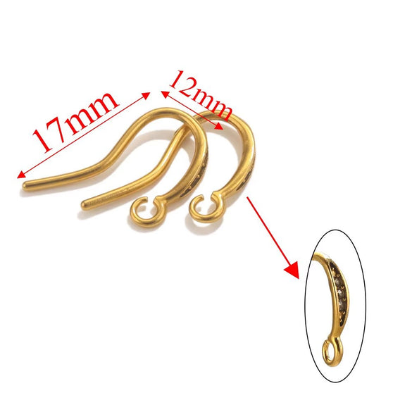 Stainless Steel Electroplated Soft Fish Ear Hooks Diy Handmade Earrings Jewelry Accessories