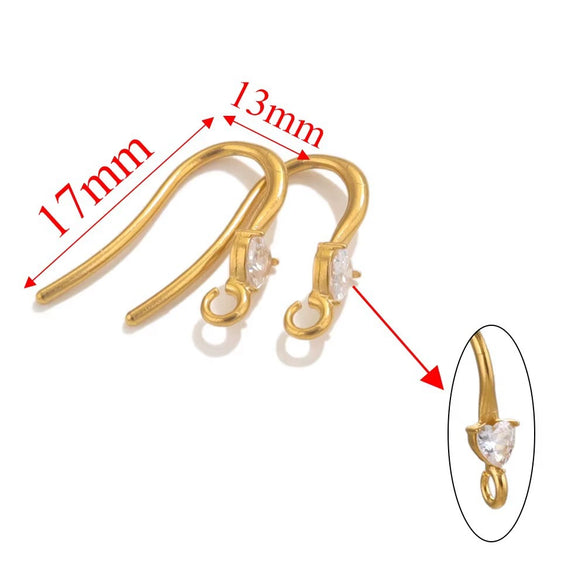 Stainless Steel Electroplated Soft Fish Ear Hooks Diy Handmade Earrings Jewelry Accessories