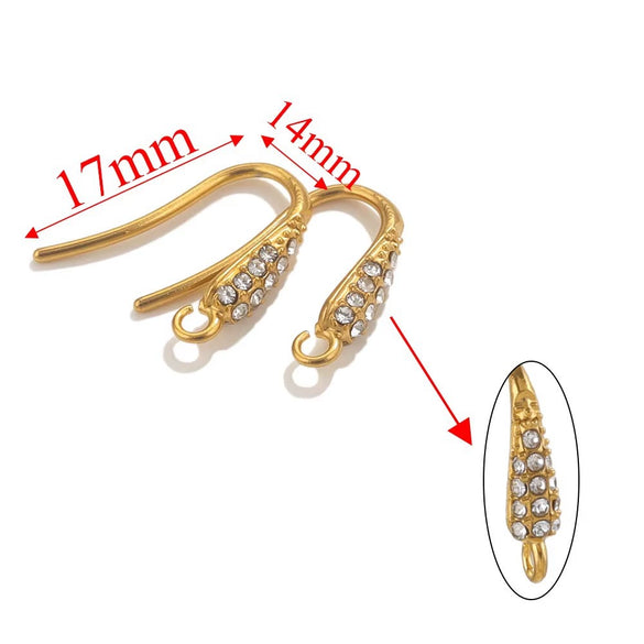 Stainless Steel Electroplated Soft Fish Ear Hooks Diy Handmade Earrings Jewelry Accessories