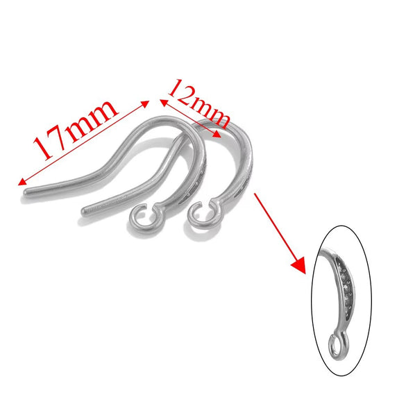 Stainless Steel Electroplated Soft Fish Ear Hooks Diy Handmade Earrings Jewelry Accessories
