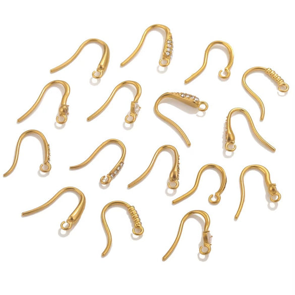 Stainless Steel Electroplated Soft Fish Ear Hooks Diy Handmade Earrings Jewelry Accessories