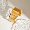 Stainless Steel Electroplated Spiral Gap Open Women's Fashion Jewelry Bracelet