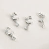 Stainless Steel Electroplated Star Moon Water Drop Zircon Pendant Earrings Accessories Material
