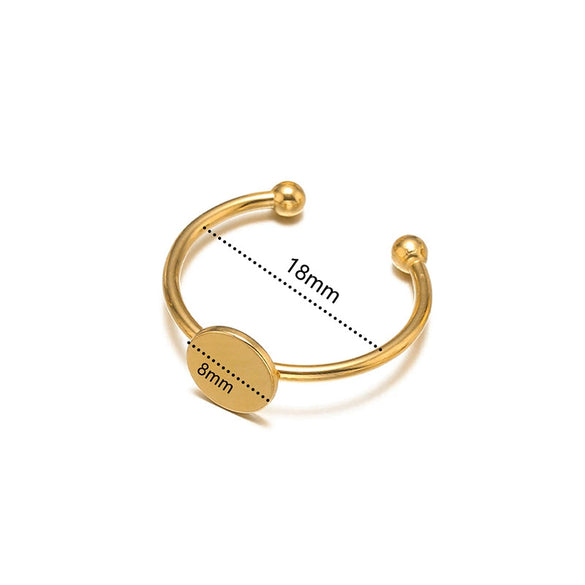 Stainless Steel Electroplated Ushape Ring Holder