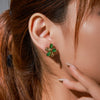Stainless Steel Electroplated Women's Flower Style Earrings