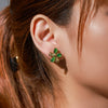 Stainless Steel Electroplated Women's Flower Style Earrings