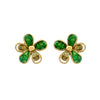 Stainless Steel Electroplated Women's Flower Style Earrings