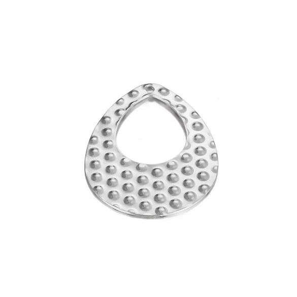 Stainless Steel Embossed Love Heart Electroplated Earrings Jewelry Accessories
