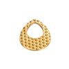 Stainless Steel Embossed Love Heart Electroplated Earrings Jewelry Accessories
