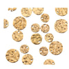 Stainless Steel Embossed Wafer Totem Pattern Diy Jewelry Connection Accessories Pendant For Bracelet And Necklace With Electroplating Treatment