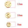 Stainless Steel Embossed Wafer Totem Pattern Diy Jewelry Connection Accessories Pendant For Bracelet And Necklace With Electroplating Treatment