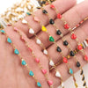 Stainless Steel Enamel Electroplated Jewelry Chain For Necklace And Bracelet