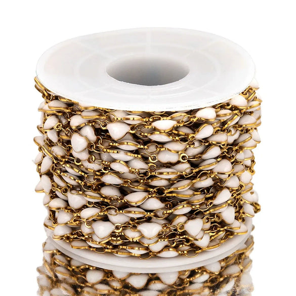 Stainless Steel Enamel Electroplated Jewelry Chain For Necklace And Bracelet