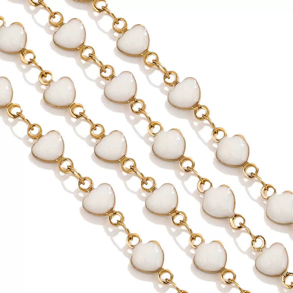 Stainless Steel Enamel Electroplated Jewelry Chain For Necklace And Bracelet
