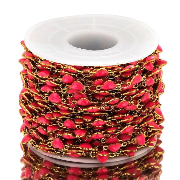 Stainless Steel Enamel Electroplated Jewelry Chain For Necklace And Bracelet
