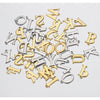 Stainless Steel English Letter Pendant Electroplated Gold Necklace Accessories