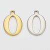 Stainless Steel English Letter Pendant Electroplated Gold Necklace Accessories
