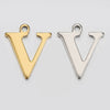 Stainless Steel English Letter Pendant Electroplated Gold Necklace Accessories
