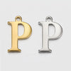 Stainless Steel English Letter Pendant Electroplated Gold Necklace Accessories
