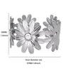 Stainless Steel Exaggerated Flower Butterfly Geometric Open Bracelet For Women Polish Process