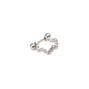 Stainless Steel Exotic Ushape Diamond Microembedded Earrings For Body Piercing Jewelry