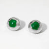 Stainless Steel Exquisite Round Geometric Earrings With Pvd Electroplating Sweet Retro Style