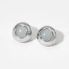 Stainless Steel Exquisite Round Geometric Earrings With Pvd Electroplating Sweet Retro Style