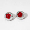 Stainless Steel Exquisite Round Geometric Earrings With Pvd Electroplating Sweet Retro Style