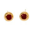 Stainless Steel Exquisite Round Geometric Earrings With Pvd Electroplating Sweet Retro Style