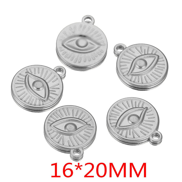 Stainless Steel Eye Pendant Jewelry Accessories Niche Style With Electroplating