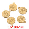Stainless Steel Eye Pendant Jewelry Accessories Niche Style With Electroplating