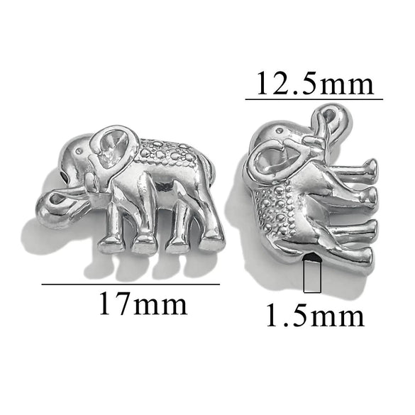 Stainless Steel Fancy Spacer Beads With Dragon Pattern And Electroplating For Jewelry Accessories