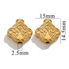 Stainless Steel Fancy Spacer Beads With Dragon Pattern And Electroplating For Jewelry Accessories