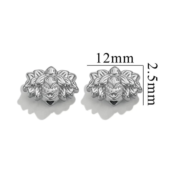 Stainless Steel Fancy Spacer Beads With Dragon Pattern And Electroplating For Jewelry Accessories