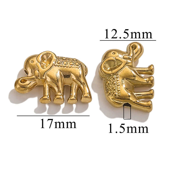 Stainless Steel Fancy Spacer Beads With Dragon Pattern And Electroplating For Jewelry Accessories