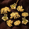Stainless Steel Fancy Spacer Beads With Dragon Pattern And Electroplating For Jewelry Accessories