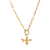 Stainless Steel Fashion Animal Series Geometric Pendant Necklace With Furnace Vacuum Plating 18K Gold Color