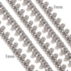 Stainless Steel Fashion Bean Chain Twist Stick Chain Jewelry Accessories For Diy Necklace Bracelet With Electroplating Treatment