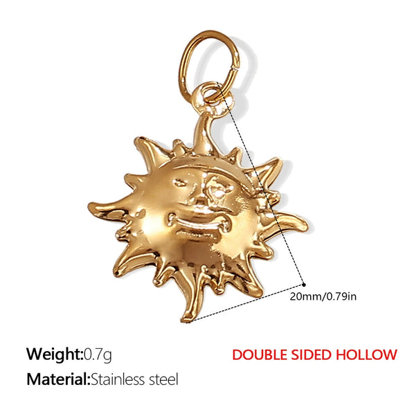 316L Stainless Steel Fashion Dolphin Fourleaf Clover Elephant Pendant Jewelry Accessories With Electroplating