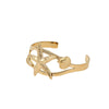 Stainless Steel Fashion Geometric Bow Drop Shape Electroplated Gold Plated Women's Bracelet Jewelry