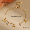 Stainless Steel Fashion Geometric Fishtail Electroplated Bracelet