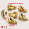 Stainless Steel Fashion Round Quadrangle Triangle Goldplated Titanium Steel Earrings Making Supplies Jewelry
