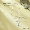 Stainless Steel Fashion Snake Chain Necklace For Women With Electroplating Treatment