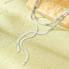 Stainless Steel Fashion Snake Chain Necklace For Women With Electroplating Treatment