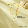 Stainless Steel Fashion Snake Chain Necklace For Women With Electroplating Treatment