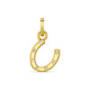 Stainless Steel Fashionable Horseshoe Heart Pendant Furnace Vacuum Plated 18K Gold Color Preservation