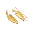 Stainless Steel Feather Sun Rectangular Pendant Jewelry Electroplated